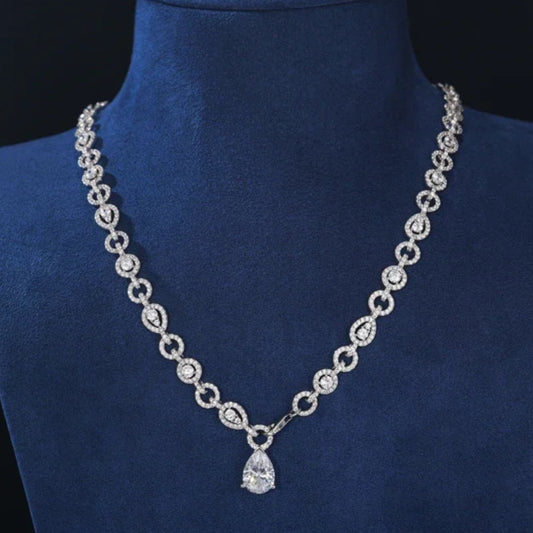 Pear Cut Pendant Necklace
