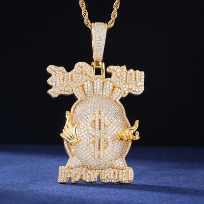 F You ,Pay me Money Bag Pendant