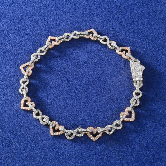 8mm - Infinite Heart Bracelet