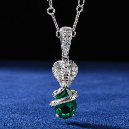 Cobra Holding Jewel Pendant