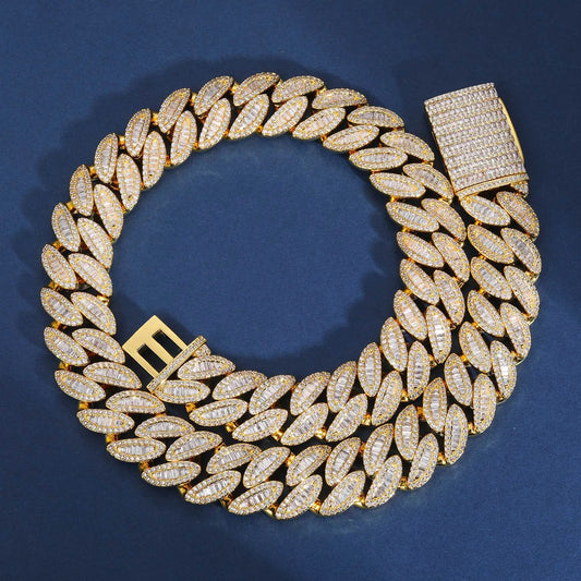 14-20mm - Heavy Baguette Cuban Link Chain