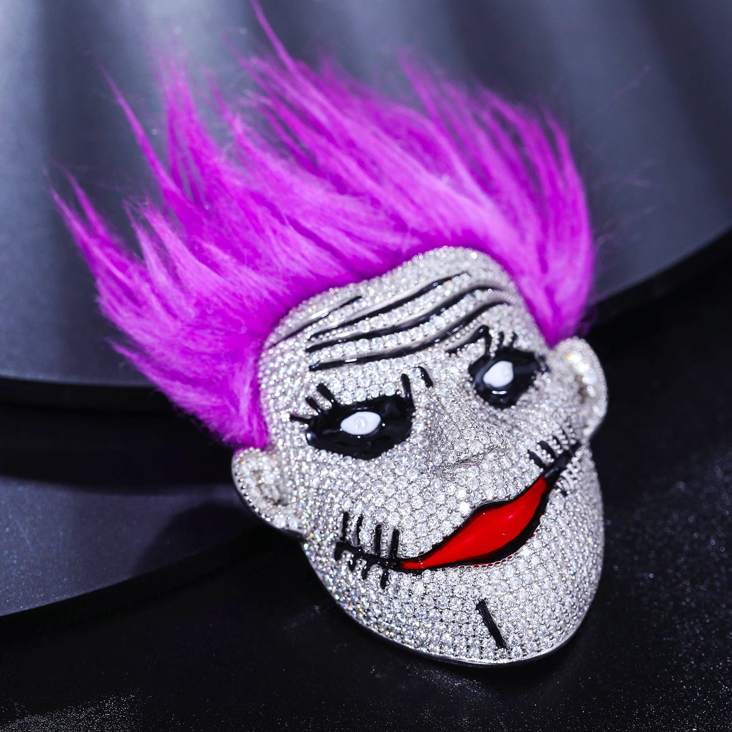 Purple Hair Zombie Pendant