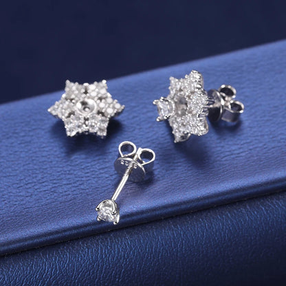 Snow Flower Stud Earrings