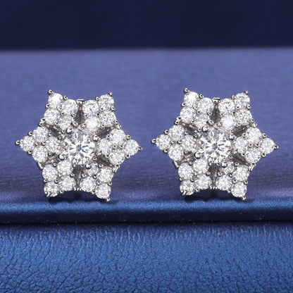 Snow Flower Stud Earrings