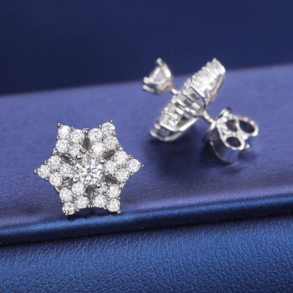 Snow Flower Stud Earrings