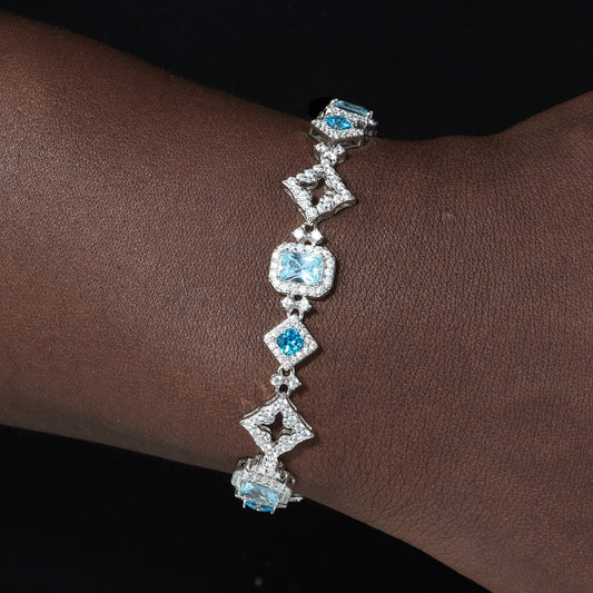 13mm - Blue Gem Stone Bracelets