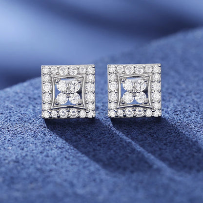 Lucky Square Stud Earrings